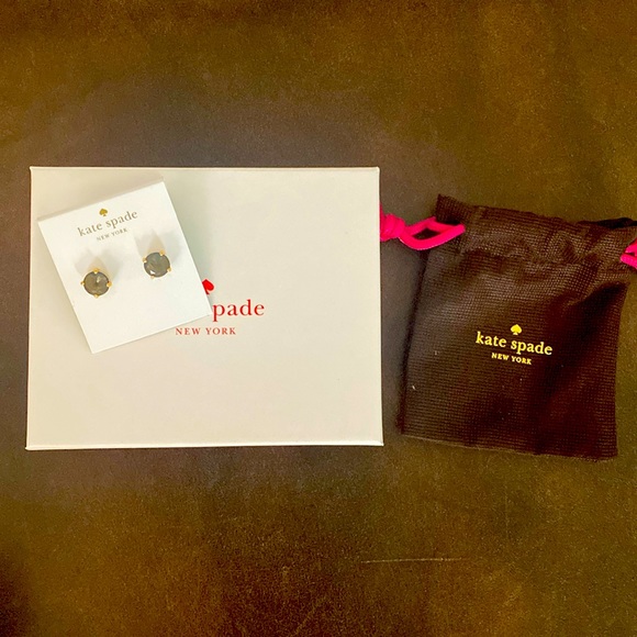 Kate Spade Black Diamond Studs - Picture 1 of 3